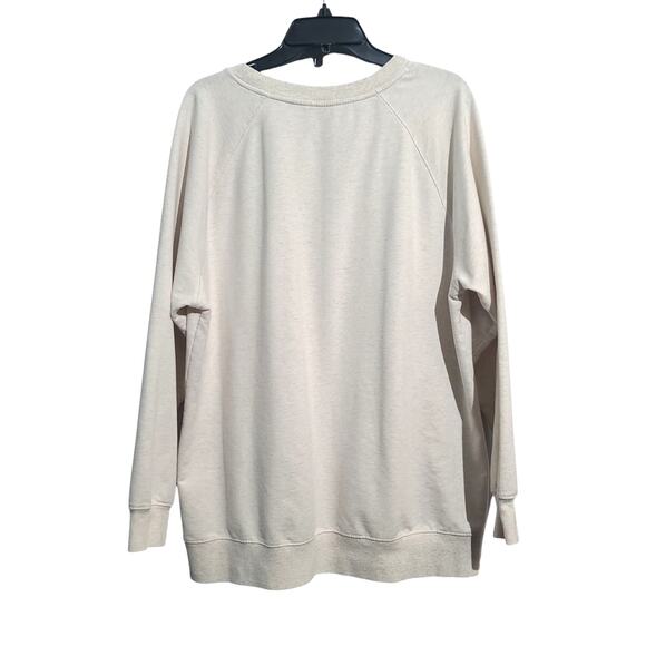 Wildfox Leopard Print Lips Oversized Sweatshirt Womens L Gray Pullover - Picture 2 of 4